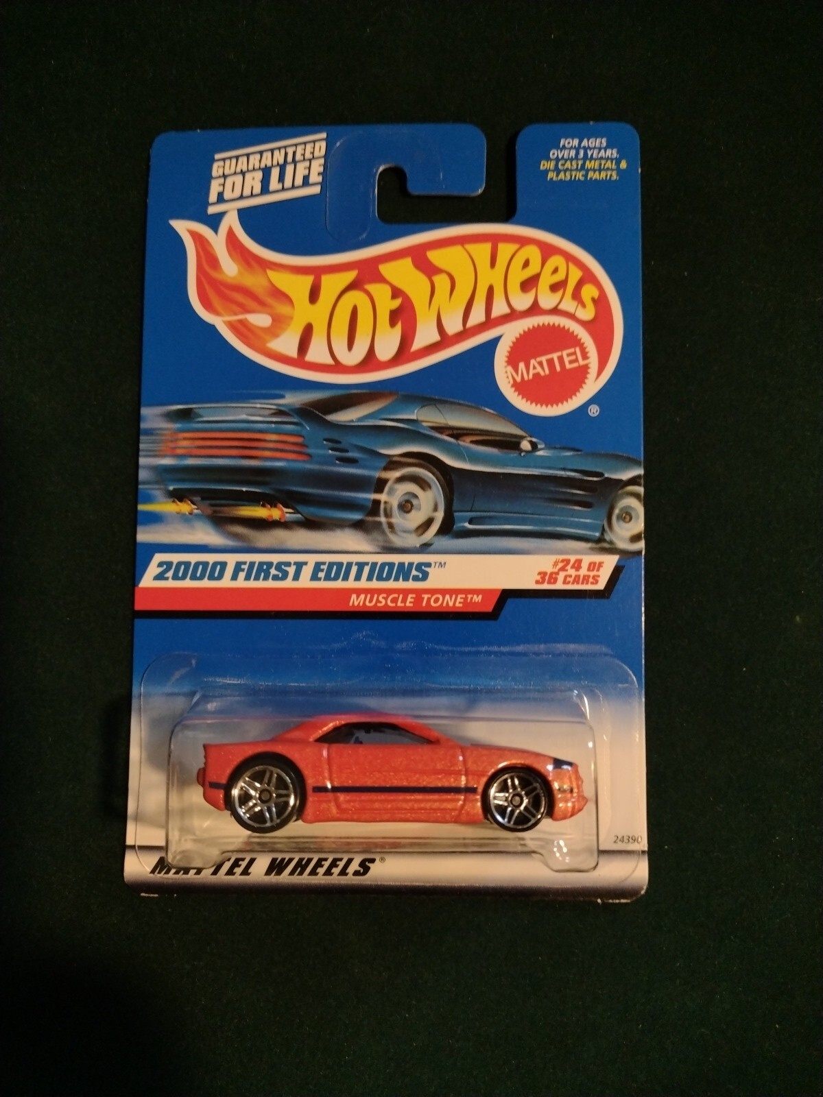 Hot Wheels 2000 First Editions #24/36 MUSCLE TONE #084 Mattel PR5 Wheels 24390 