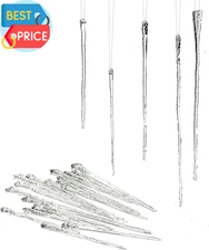 Glass Icicle Ornament (Set of 24), Christmas