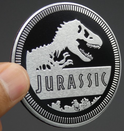 1pc Jurassic Rated Auto Fender Emblem Sticker 4x4 Badge Truck SUV 6cm 2.36" - Bild 1 von 17