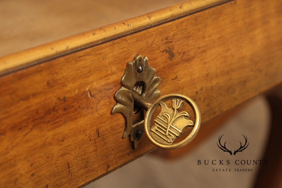 Baker Furniture French Louis XV Style Walnut Writing Desk eBay