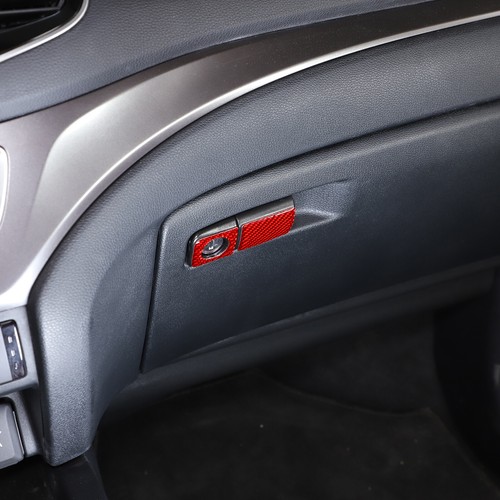 Pegatina de ajuste del interruptor de casillero de fibra de carbono roja para Honda Pilot 2015-2019 - Imagen 7 de 10