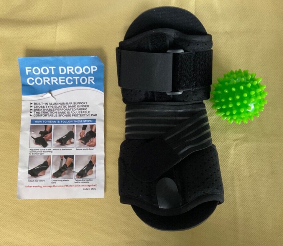 Foot Droop Corrector, Plantar Fasciitis Night Splint W/Green ball ...