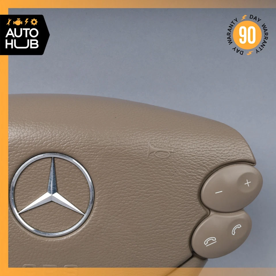Bolsa de aire airbag volante beige OEM 72k Mercedes R230 SL550 SL55 AMG CLK550 Foto 3 de 4
