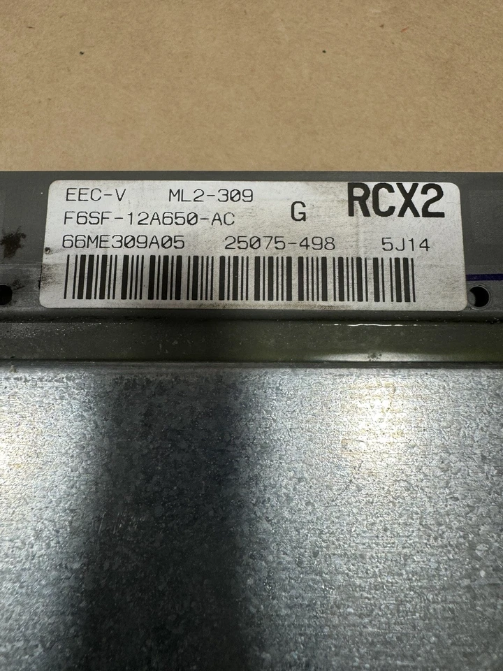 Computadora Thunderbird Cougar 1996 ecm ecu F6SF-12A650-AC RCX2 PCM 3,8 3,8 L Ford Foto 2 de 4