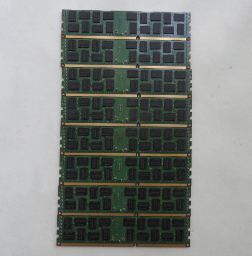 Lot of 8, Samsung 8 GB 2Rx4 PC3-8500R-07-10-E1-D2 Server RAM, M393B1K70CH0-CF0 - Image 3 of 3