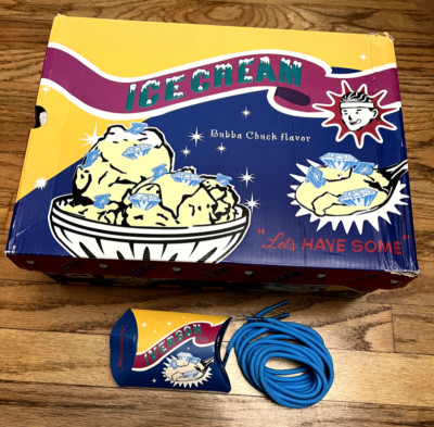 New Reebok Shoelaces Ice Cream Bubba Chuck Flav Questio Low EMPTY BOX NO SHOES