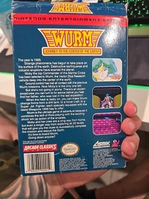 Nes Nintendo WURM Journey to the Center of the Earth Complete w/ Protective Case