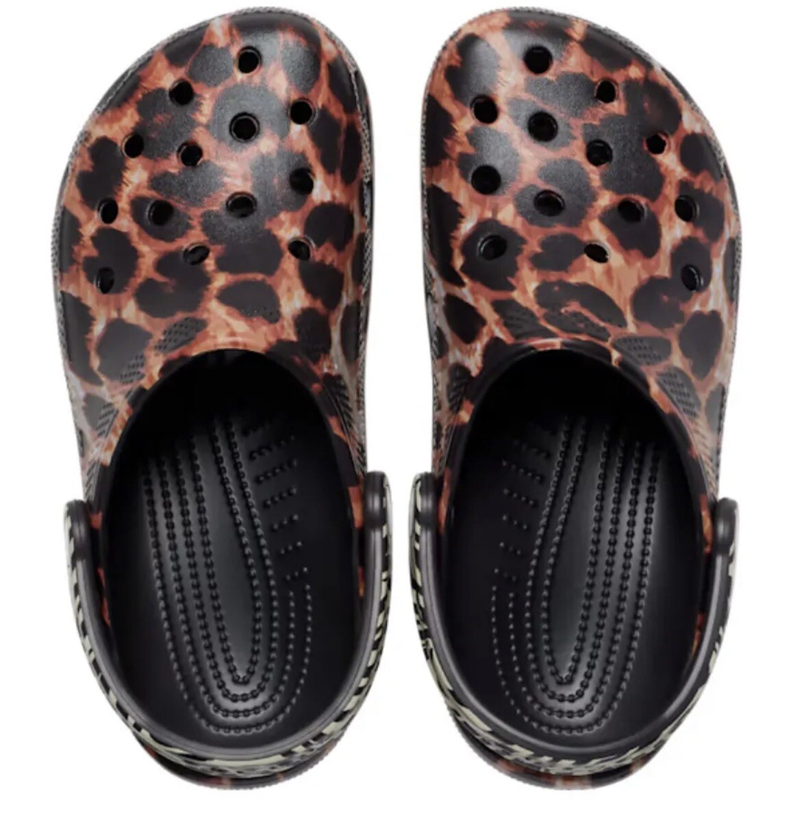Mens Size 13 Crocs Classic Animal Remix Clogs Leopard  display picture 2