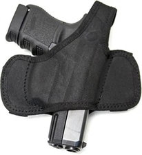 Cebeci 10079LB62 Left-Hand Nylon Half Pancake CLS 10079 Holster Gun Belt, Black
