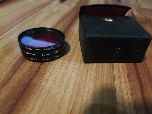 #H) Vivitar Vmc Uv Haze 52MM and Sunpak 52mm R2 and YA2 - Picture 1 of 2