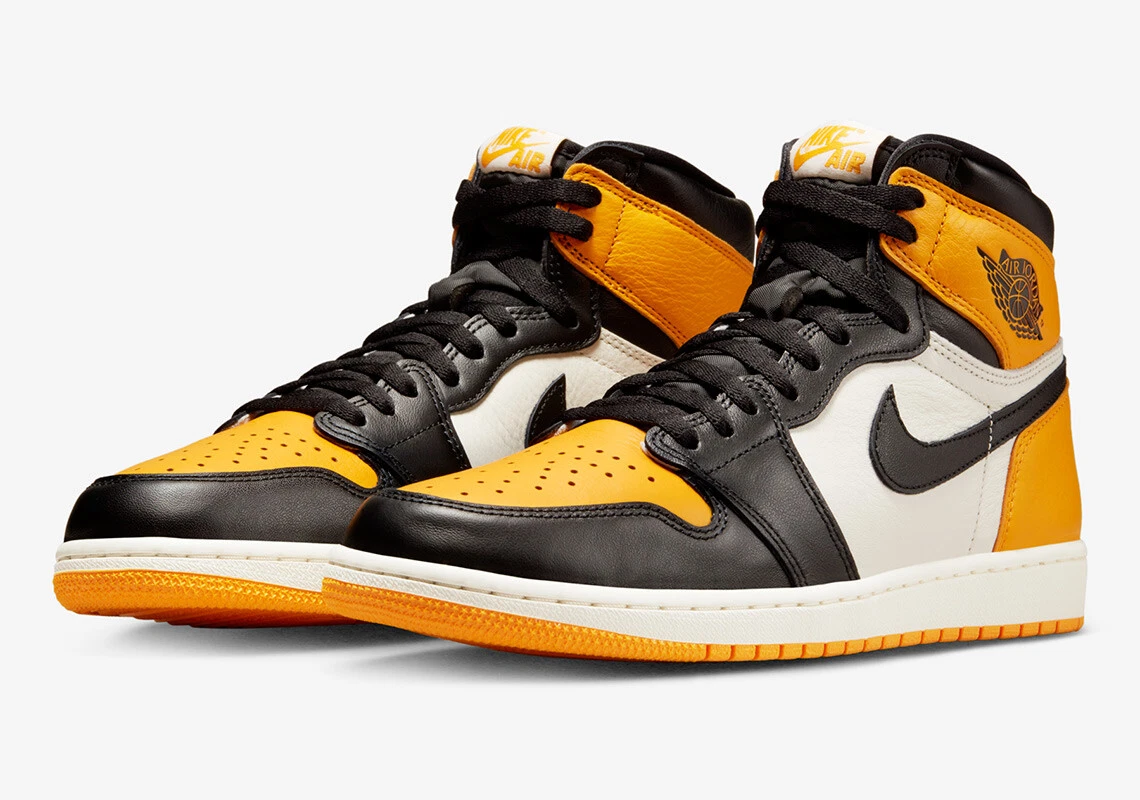 Nike Air Jordan 1 High Retro OG Taxi Yellow Black White 555088-711
