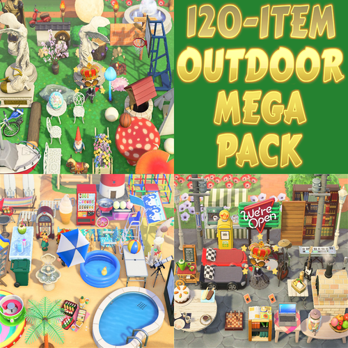 120 item Outdoor Furniture Item Mega Pack! Animal Crossing꞉New Horizons eBay