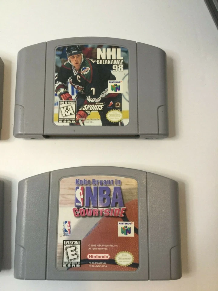 Nintendo 64 Game Lot of (6) Waverace Excitebike NHL NBA, Ready2Rumble Star Wars - Image 3 of 4