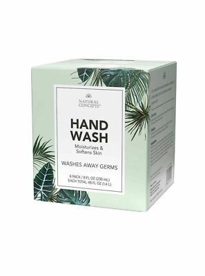 36-pack Natural Concepts Handwash 8 fl oz,  Cleans, Softens & Moisturizes Skin
