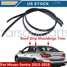 For Nissan Sentra 2013-2014 2015-2018 Roof Drip Mouldings Trim LH&RH Side 2Pcs