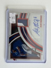 2022 ALEK MANOAH CLEARLY IMMACULATE 2 Color PATCH AUTO RED 22/25 BLUE JAYS