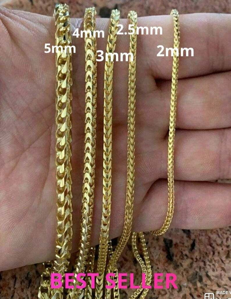🔥Genuine 14k Gold Franco Chain Over 925 