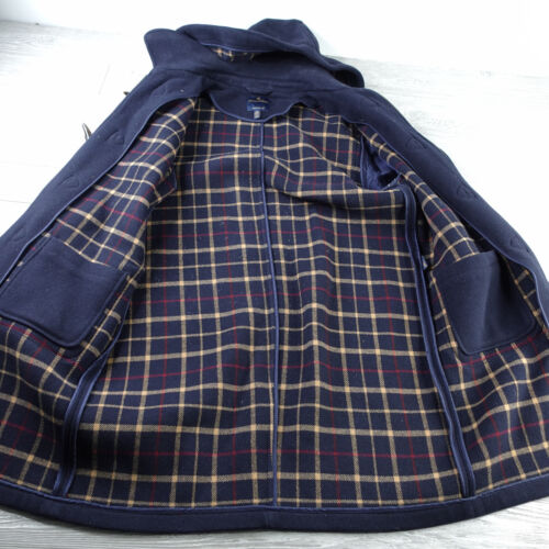 Brooks Brothers Wool Winter Duffle Toggle Coat Hooded Flannel Lined Men's Large - Picture 4 of 15