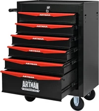 6 Drawers Rolling Tool Chest with Wheel,Rolling Tool Box Metal Tool Cart Storage