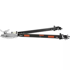 Tow Bar, 5500 Lbs. Towing Capacity with Chains, Powder-Coating Alloy Steel Bumpe