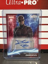 2025 Topps Chrome Marvel Studios Daredevil Matt Murdock Charlie Cox Red Auto #/5