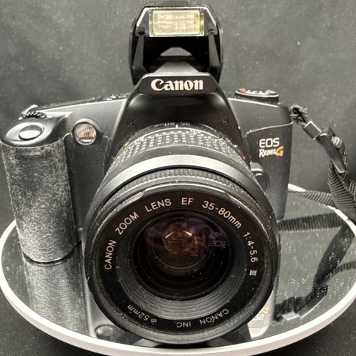 Canon EOS Rebel G Film SLR Camera with 35-80mm Lens With Strap NOT TESTED Parts!