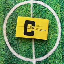 Charlie Devlin Of England, Arsenal & Man Utd Signed Captain Armband wCOA