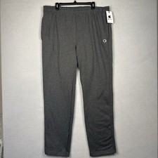 NWT Champion Powerblend Fleece Open Bottom Sweatpants Men  s XL Gray Athleisure