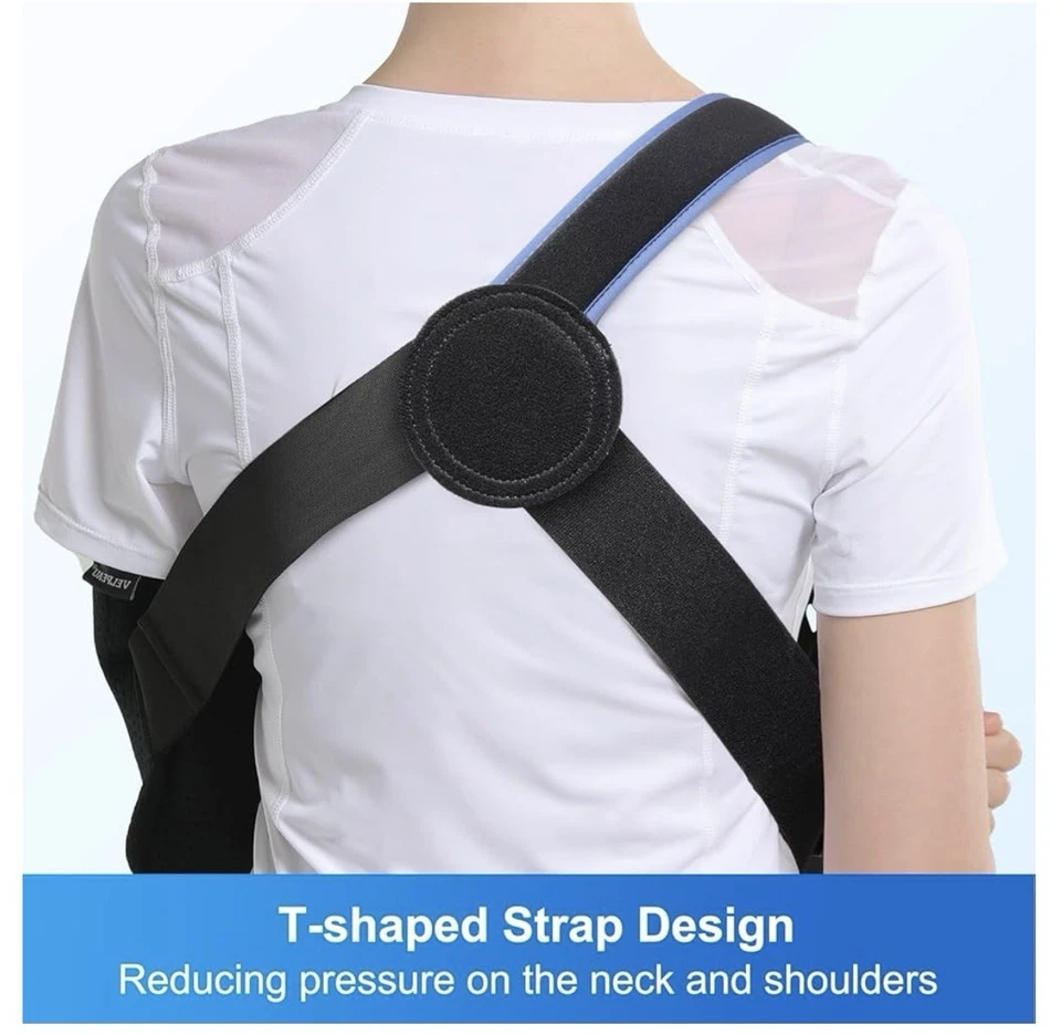 Inmovilizador de hombro Velpeau para mujer y hombre, grande: busto 33,5′′-41′′ Foto 4 de 4