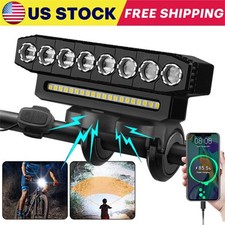 Waterproof LED Bike Light USB Rechargeable Super Bright Bicycle Front Headlight