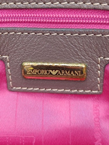 Emporio Armani Women's Bag Brown 100% Leather Shoulder Bag - Picture 7 of 7