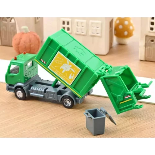 RENAULT RUBBISH TRUCK D 2.1 "PLASTIGAM" 1:43 Norev Camion Modellino Nuovo - Immagine 3 di 4