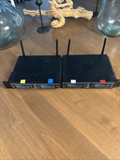 Lot Of 2 VocoPro UDH Dual Channel UHF Wireless Mic System  MYA11 
