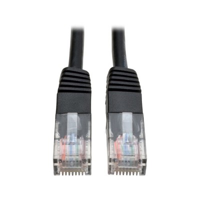 TRIPP LITE CABLES AND CONNECTI N002-004-BK 4ft Cat5e / Cat5 350MHz Molded Patch