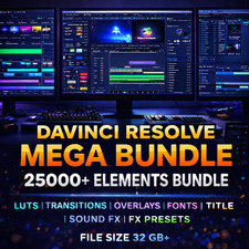 25000 Davinci Resolve Mega Bundle