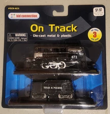 🚆Kid Connection On Track Black w/Grey Roof T&P #473 Steam Loco & Tender DieCast