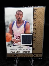 2024 Leaf In The Game Used Amare Stoudemire Memorabilia GUM-3 Gold