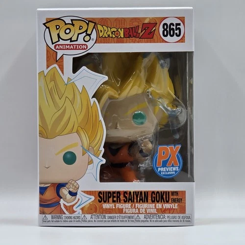 Funko Pop! Animation DBZ Super Saiyan Goku w/ Energy #865 PX Previews Exclusive