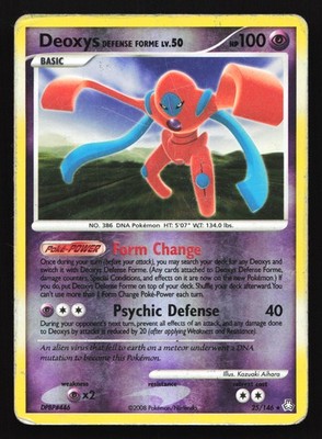 Deoxys (Defense Forme) 25/146 Legends Awakened Reverse Holo Rare Pokemon Card