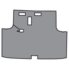 Trunk Mat For 1968-1970 Dodge Charger Tm Vinyl
