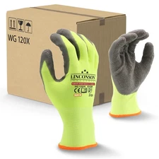 12 Pack Safety Performance Series Construction Mechanics Wrinkle Latex Work G...