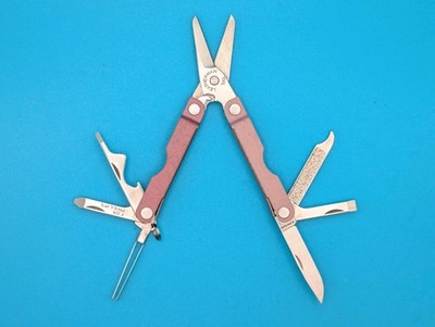 Leatherman Micra Multi-Tool, Knife, Scissors, Key Ring, Heathered Blush!