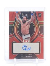 MAX GRIFFIN 2022 SELECT UFC ROOKIE SIGNATURE RED PRIZM RC AUTO /99 Q5194