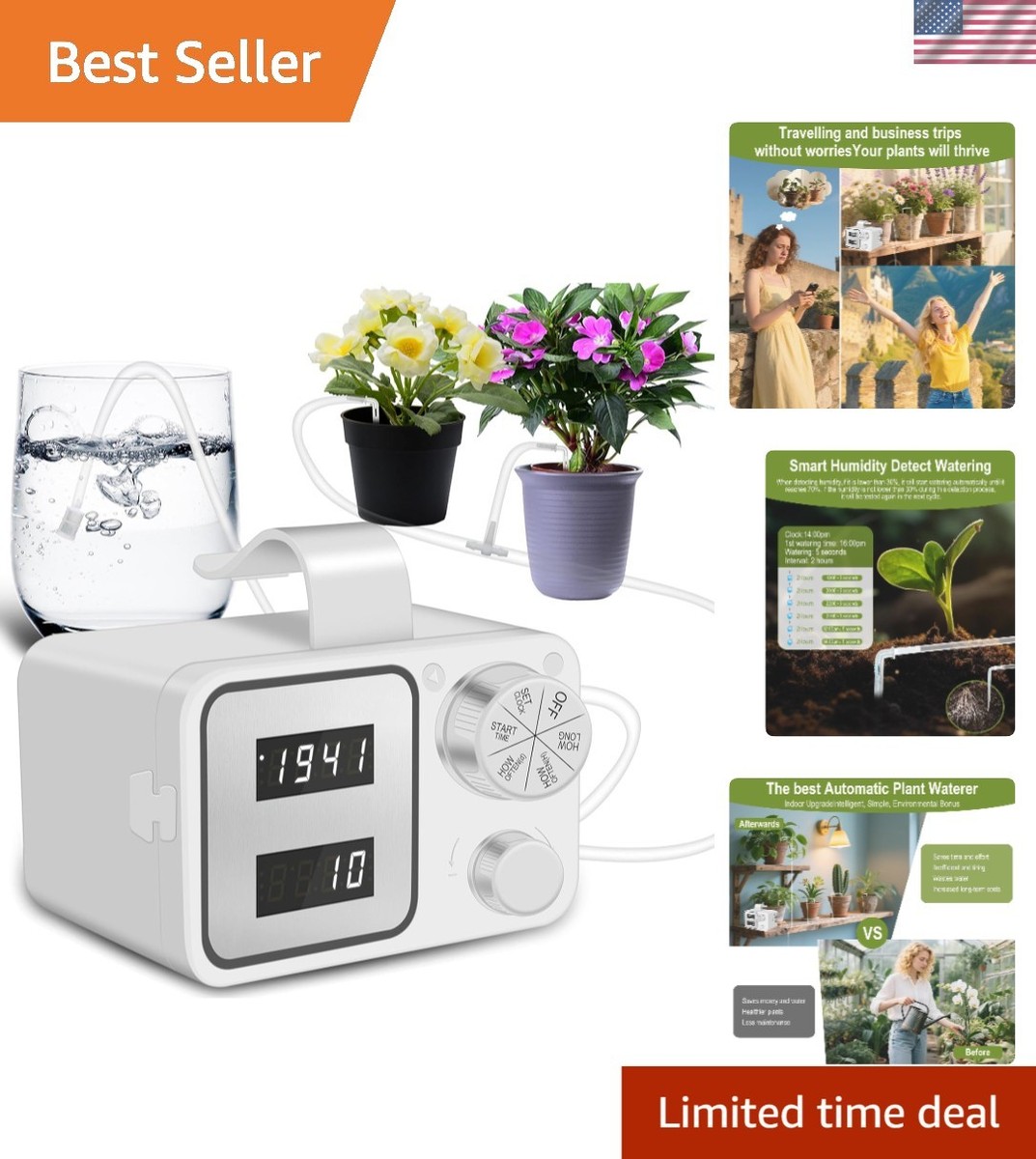 Automatic Watering System for 15 Potted Plants, Indoor Watering System for  Pl... | eBay