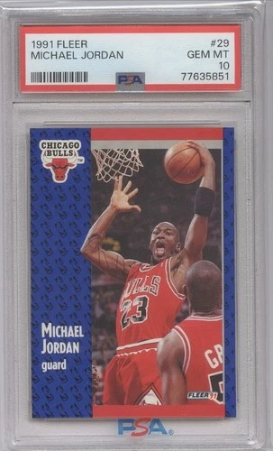 1991 Michael Jordan Fleer #29 PSA 10 Gem Mint PERFECT MJ CARD EPIC RARE Card🔥