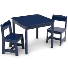 Delta Children MySize Kids Wood Table and Chair Set (2 Chairs Included), Deep...