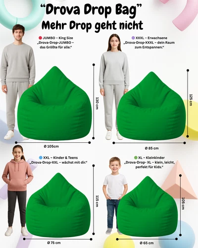 PatchHome Sitzsack XL- Jumbo Sitzkissen Bodenkissen Kinder und Erwachsene - Bild 76 von 203