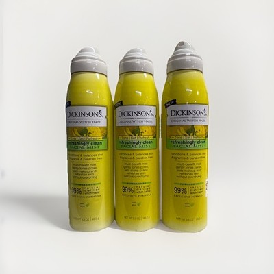 3x DICKINSON'S Original Witch Hazel Refreshing Clean Facial Mist 3.5 OZ No Caps