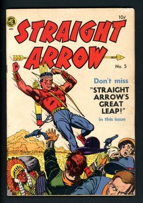 STRAIGHT ARROW #5  ME 1950 - Fred Meagher & Bob Powell Art - VG/FN