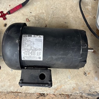 Weg, 7518es3e56c-s, .75 Hp NEMA MG1 Motor, 230/460 Volts, 1755Rpm